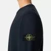Sweat-shirt à col rond et coupe classique avec empiècements côtelés Sweat-shirt à col rond et coupe classique avec empiècements côtelés