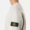 Sweat-shirt à col rond et coupe classique avec empiècements côtelés Sweat-shirt à col rond et coupe classique avec empiècements côtelés