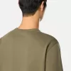 Sweat-shirt à col rond et coupe classique avec empiècements côtelés Sweat-shirt à col rond et coupe classique avec empiècements côtelés