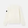 Sweat-shirt à col rond et coupe classique avec empiècements côtelés Sweat-shirt à col rond et coupe classique avec empiècements côtelés