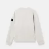 Sweat-shirt à col rond et coupe classique avec empiècements côtelés Sweat-shirt à col rond et coupe classique avec empiècements côtelés