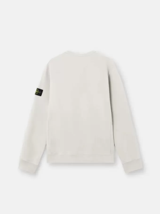 Sweat-shirt à col rond et coupe classique avec empiècements côtelés Sweat-shirt à col rond et coupe classique avec empiècements côtelés
