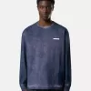 Sweat-shirt à col rond et coupe classique avec inscription imprimée
