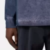 Sweat-shirt à col rond et coupe classique avec inscription imprimée
