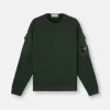 Sweat-shirt à col rond et coupe classique avec poches sur les manches Sweat-shirt à col rond et coupe classique avec poches sur les manches