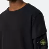 Sweat-shirt à col rond et coupe classique avec poches sur les manches Sweat-shirt à col rond et coupe classique avec poches sur les manches