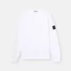 Sweat-shirt à col rond et coupe classique avec poignets élastiqués