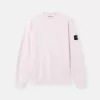 Sweat-shirt à col rond et coupe classique avec poignets élastiqués