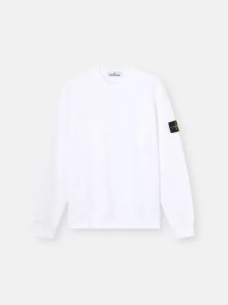 Sweat-shirt à col rond et coupe classique avec poignets élastiqués Sweat-shirt à col rond et coupe classique avec poignets élastiqués
