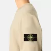 Sweat-shirt à col rond et coupe classique avec poignets élastiqués