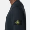 Sweat-shirt à col rond et coupe classique avec poignets élastiqués