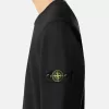 Sweat-shirt à col rond et coupe classique avec poignets élastiqués