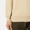 Sweat-shirt à col rond et coupe classique avec poignets élastiqués
