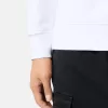 Sweat-shirt à col rond et coupe classique avec poignets élastiqués