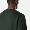 Sweat-shirt à col rond et coupe classique avec poignets élastiqués