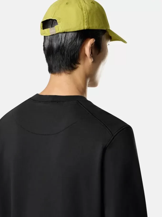Sweat-shirt à col rond et coupe classique avec poignets élastiqués