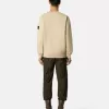 Sweat-shirt à col rond et coupe classique avec poignets élastiqués