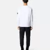 Sweat-shirt à col rond et coupe classique avec poignets élastiqués