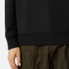 Sweat-shirt à col rond et coupe classique avec poignets élastiqués