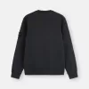 Sweat-shirt à col rond et coupe classique avec poignets élastiqués