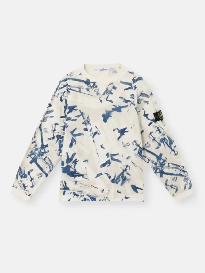 Sweat-shirt à col rond oversize avec imprimé camouflage Sweat-shirt à col rond oversize avec imprimé camouflage
