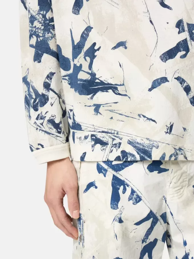 Sweat-shirt à col rond oversize avec imprimé camouflage Sweat-shirt à col rond oversize avec imprimé camouflage
