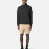 Sweat-shirt à demi-zip avec poches plaquées