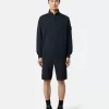 Sweat-shirt à demi-zip avec poches plaquées