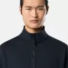 Sweat-shirt à demi-zip avec poches plaquées
