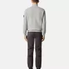 Sweat-shirt à demi-zip avec poches plaquées