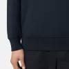 Sweat-shirt à demi-zip avec poches plaquées