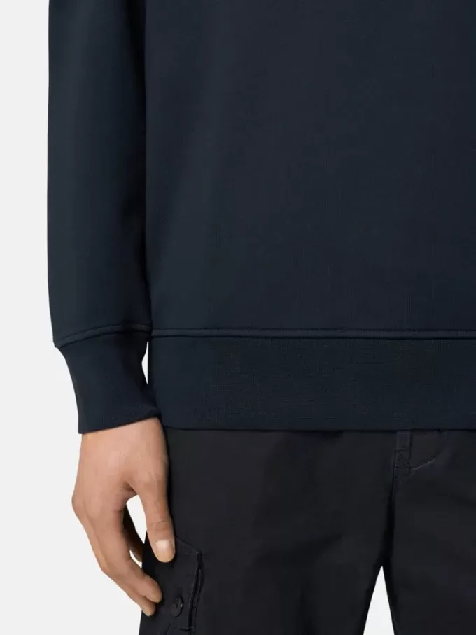 Sweat-shirt à demi-zip avec poches plaquées