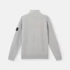 Sweat-shirt à demi-zip avec poches plaquées