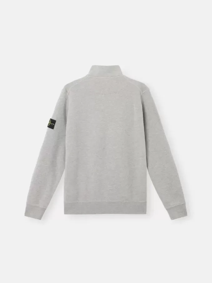 Sweat-shirt à demi-zip avec poches plaquées