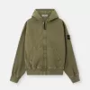 Sweat-shirt oversize à capuche et fermeture éclair, avec empiècements côtelés Sweat-shirt oversize à capuche et fermeture éclair, avec empiècements côtelés