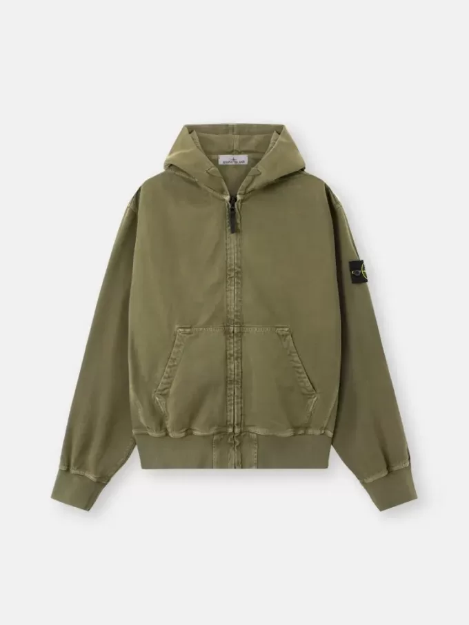 Sweat-shirt oversize à capuche et fermeture éclair, avec empiècements côtelés Sweat-shirt oversize à capuche et fermeture éclair, avec empiècements côtelés