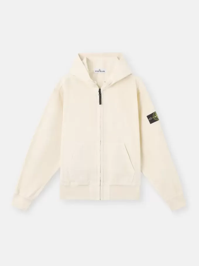 Sweat-shirt oversize à capuche et fermeture éclair, avec empiècements côtelés