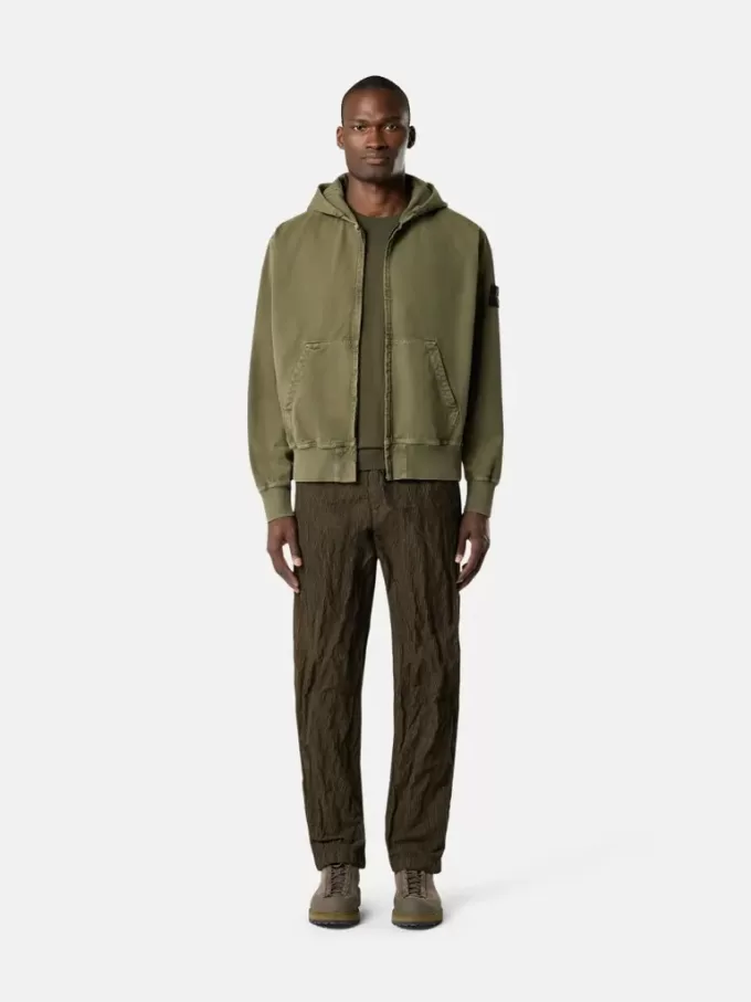 Sweat-shirt oversize à capuche et fermeture éclair, avec empiècements côtelés Sweat-shirt oversize à capuche et fermeture éclair, avec empiècements côtelés