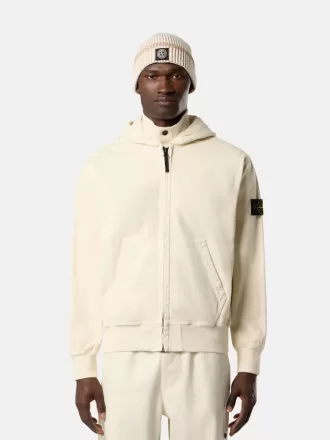 Sweat-shirt oversize à capuche et fermeture éclair, avec empiècements côtelés Sweat-shirt oversize à capuche et fermeture éclair, avec empiècements côtelés