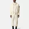 Sweat-shirt oversize à capuche et fermeture éclair, avec empiècements côtelés