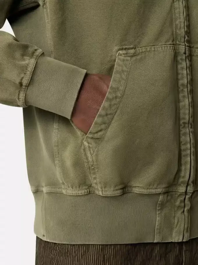 Sweat-shirt oversize à capuche et fermeture éclair, avec empiècements côtelés Sweat-shirt oversize à capuche et fermeture éclair, avec empiècements côtelés