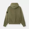 Sweat-shirt oversize à capuche et fermeture éclair, avec empiècements côtelés Sweat-shirt oversize à capuche et fermeture éclair, avec empiècements côtelés