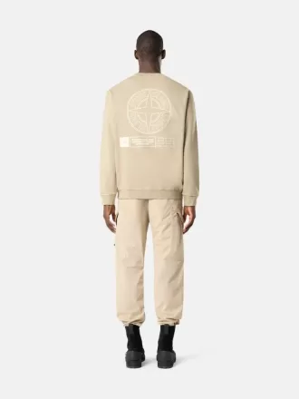 Sweat-shirt oversize à col rond avec imprimé « Industrial Four »