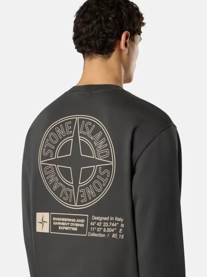 Sweat-shirt oversize à col rond avec imprimé « Industrial Four » Sweat-shirt oversize à col rond avec imprimé « Industrial Four »