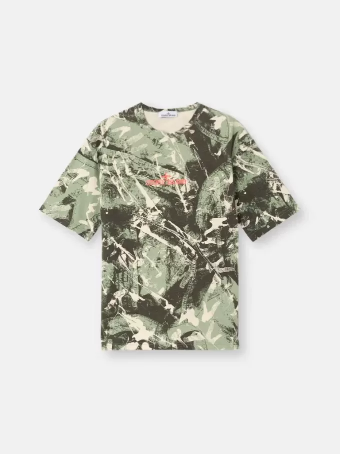 T-shirt à manches courtes avec imprimé « Scan Camo » T-shirt à manches courtes avec imprimé « Scan Camo »