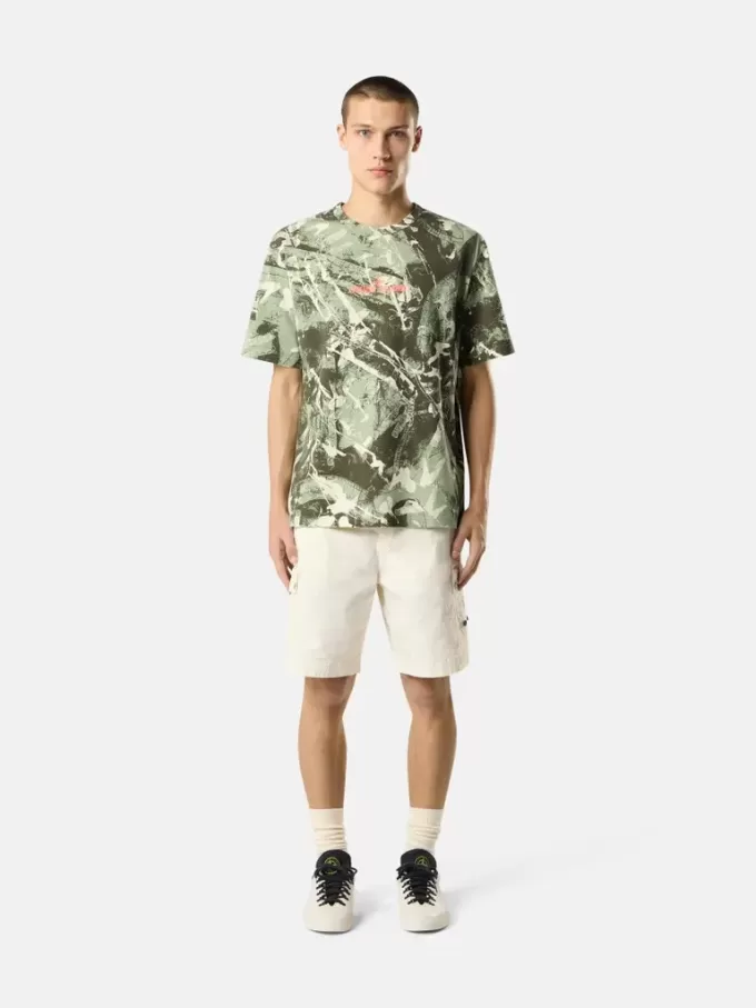 T-shirt à manches courtes avec imprimé « Scan Camo » T-shirt à manches courtes avec imprimé « Scan Camo »
