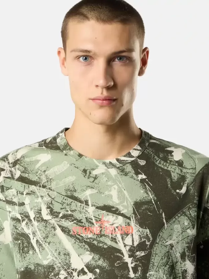T-shirt à manches courtes avec imprimé « Scan Camo » T-shirt à manches courtes avec imprimé « Scan Camo »