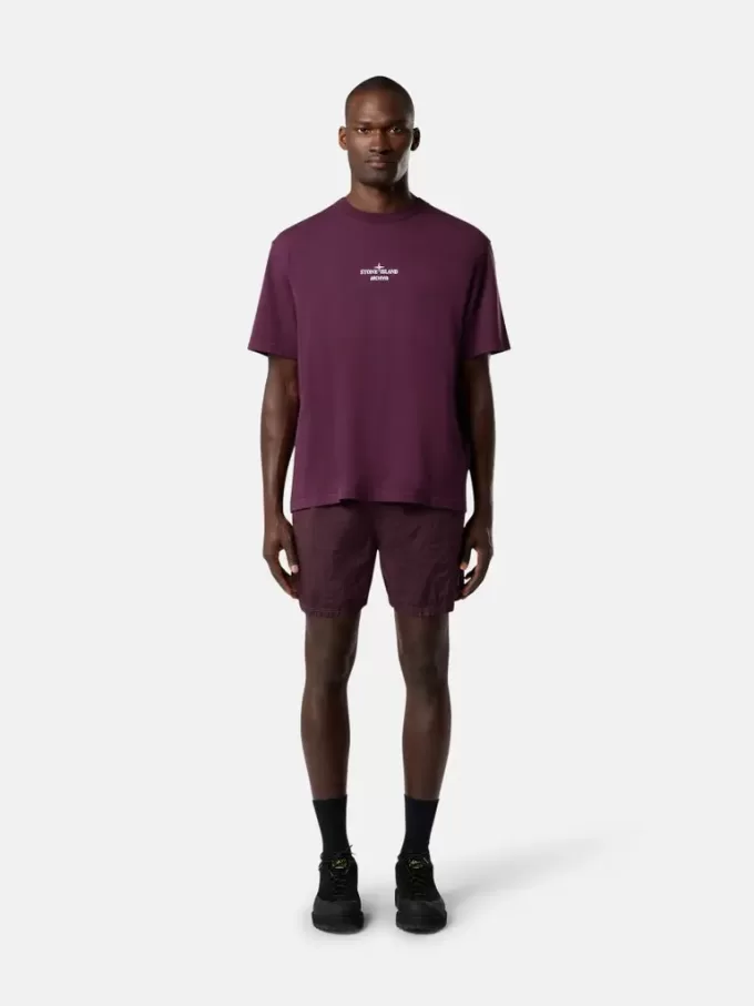 T-shirt à manches courtes et coupe classique avec imprimé saisonnier « Archivio » T-shirt à manches courtes et coupe classique avec imprimé saisonnier « Archivio »
