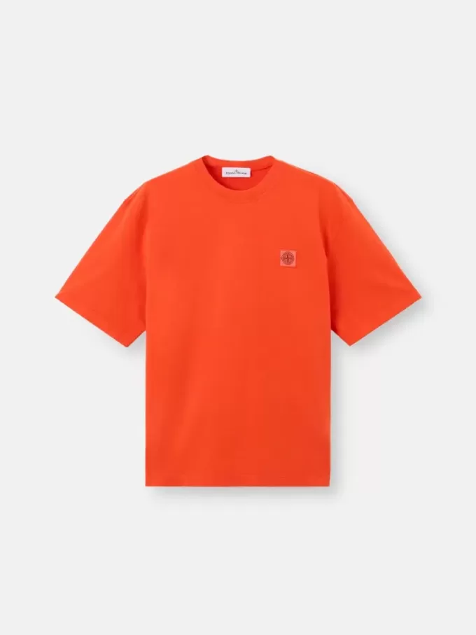 T-shirt à manches courtes et coupe classique avec patch Compass