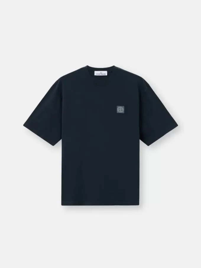 T-shirt à manches courtes et coupe classique avec patch Compass